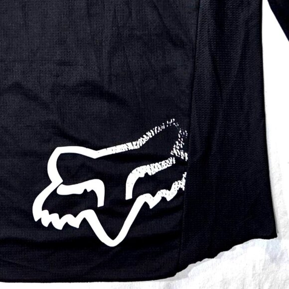 Fox Racing Blackout Long Sleeve Jersey S Adult  Black With White Graphics - Picture 7 of 8